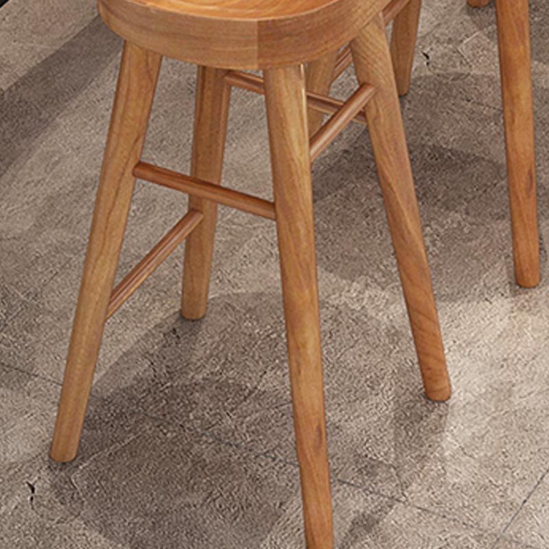 Modern 1/9 Pieces Bar Table Set Rectangle Wood Counter Table with Stools for Balcony