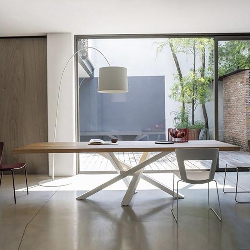 Home Solid Wood Dining Table Luxury Wood Color Dining Room Table