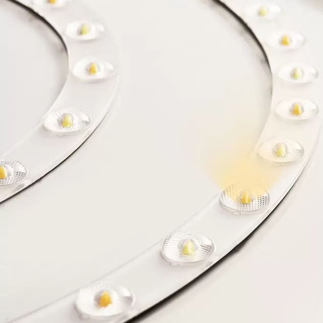 Modern LED Flush Mount Lamp Chrome Rettangolare Flush Mount Soffitto Light con Crystal Shade