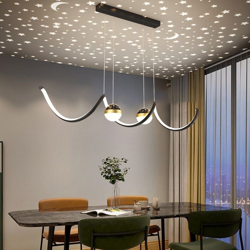Modern Hanging Ceiling Light Metal 3 Light Pendant Lighting Fixtures for Dining Room