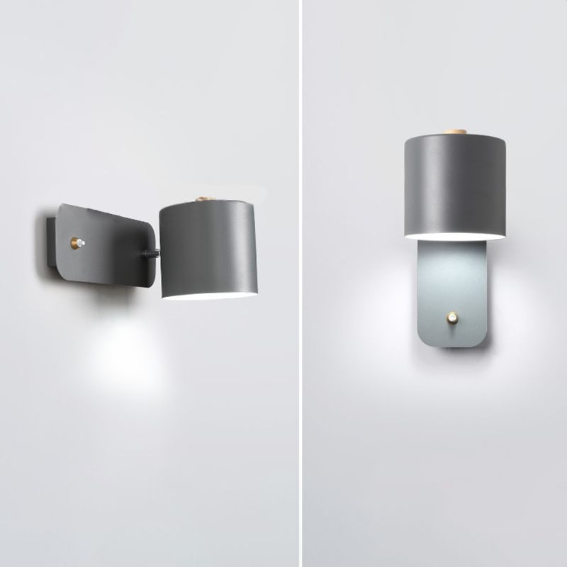Estilo moderno nórdico 1 luz de pared de metal ligero de pared ligera para sala de estar para sala de estar