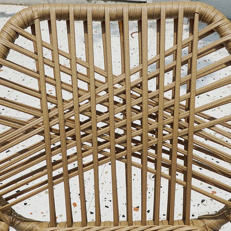 Boho Style Dining Set Stone Top 1/5/7 Pieces Dining Set with Metal Base