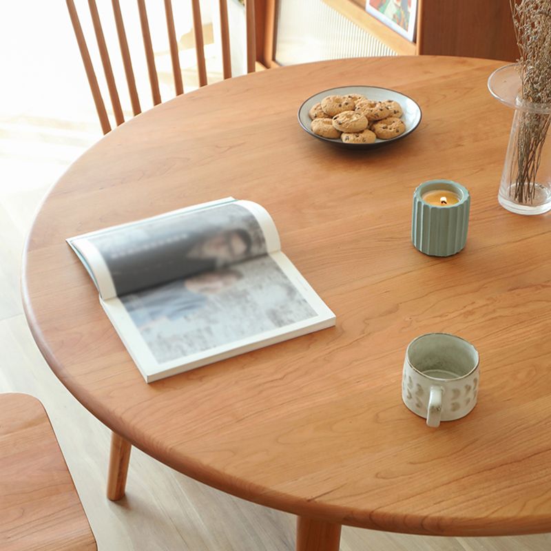 Round Pine vaste houten tafel moderne eettafel met 4 poten voor restaurant