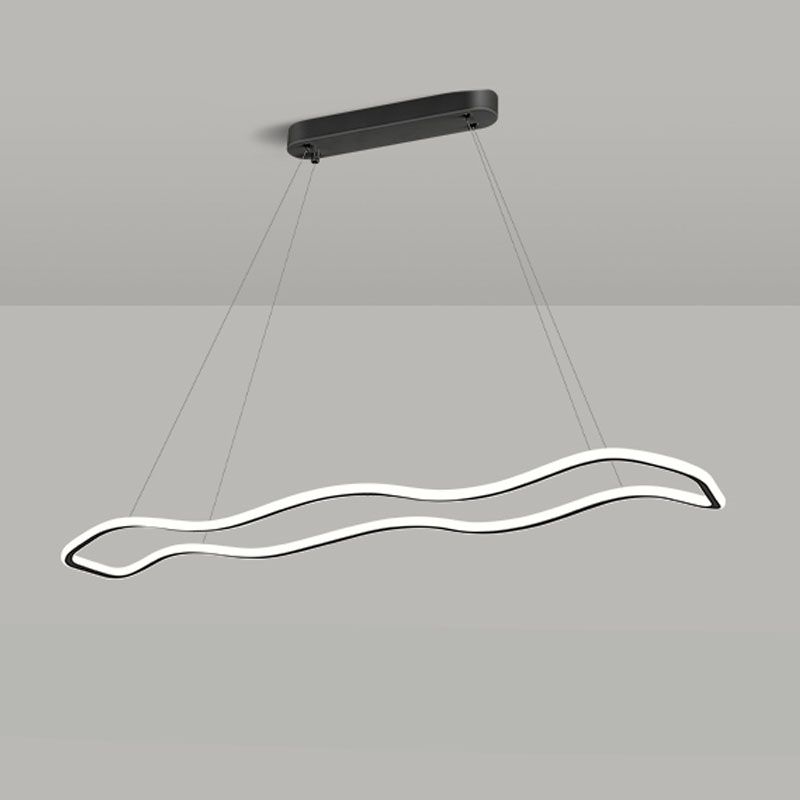 Wedelnde aufgehängte Beleuchtungsstoffe moderne Kronleuchter für Esszimmer Acryl