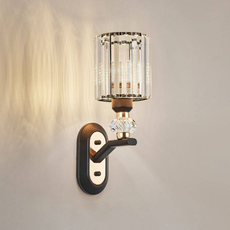 Éclairage mural en verre transparent contemporain