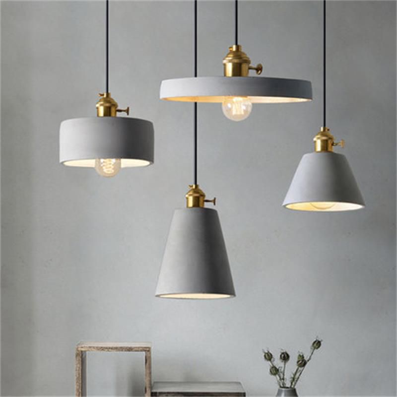Luce a soffitto a sospensione geometrica Stile minimalista in stile Grigio Apco sospeso Luce a sospensione