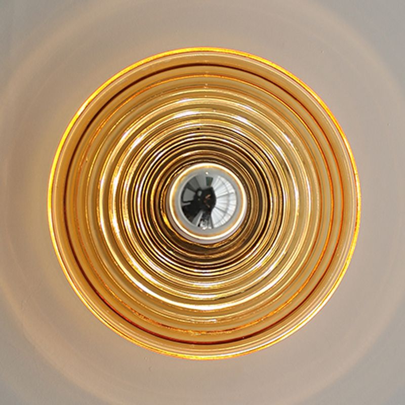 Modern Simple Glass Ceiling Light Circle Shape Ceiling Lamp for Bedroom