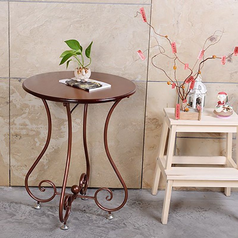 Iron Geometric Coffee Table Round Modern Minimalist Coffee Table