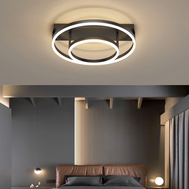 Luz semi flush geométrica Contemporánea acrílico Bedero de montaje de techo de montaje Luz de lámpara