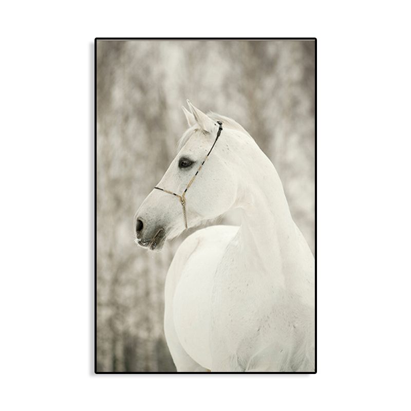 Horse Painting Pastel Color Canvas Wall Art Print Textured, Multiple Sizes Options
