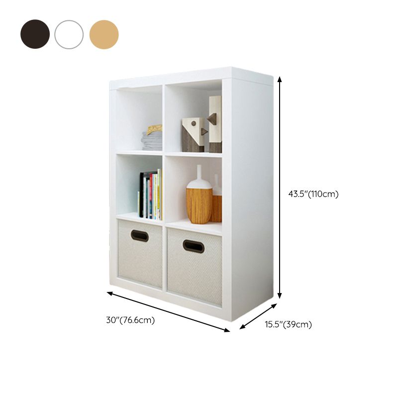 Contemporary Standard Bookshelf Engineered Wood Open Back Bookcase (Drawers not Included)