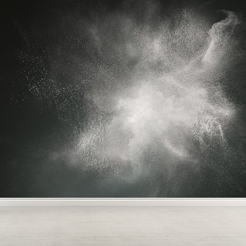 Abstract Flying Dust Print Mural Wallpaper Modernism Non-Woven Wall Art for Living Room