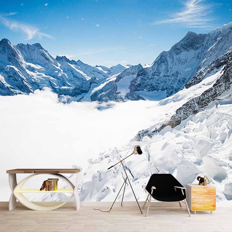 Mildew Resistant Wall Mural Wallpaper Mountain Landscapes Pattern for Home Decor