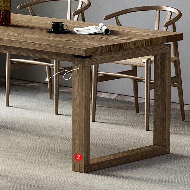 Modern Rectangle Wood Dining Table 1/4/5/7 Pieces Dining Set for Dining Room