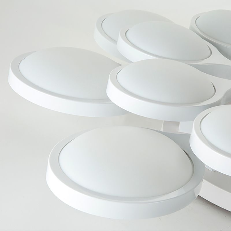 Minimalismo moderno Sputnik lámpara de techo acrílico sombra montaje empotrado luz para sala de estar