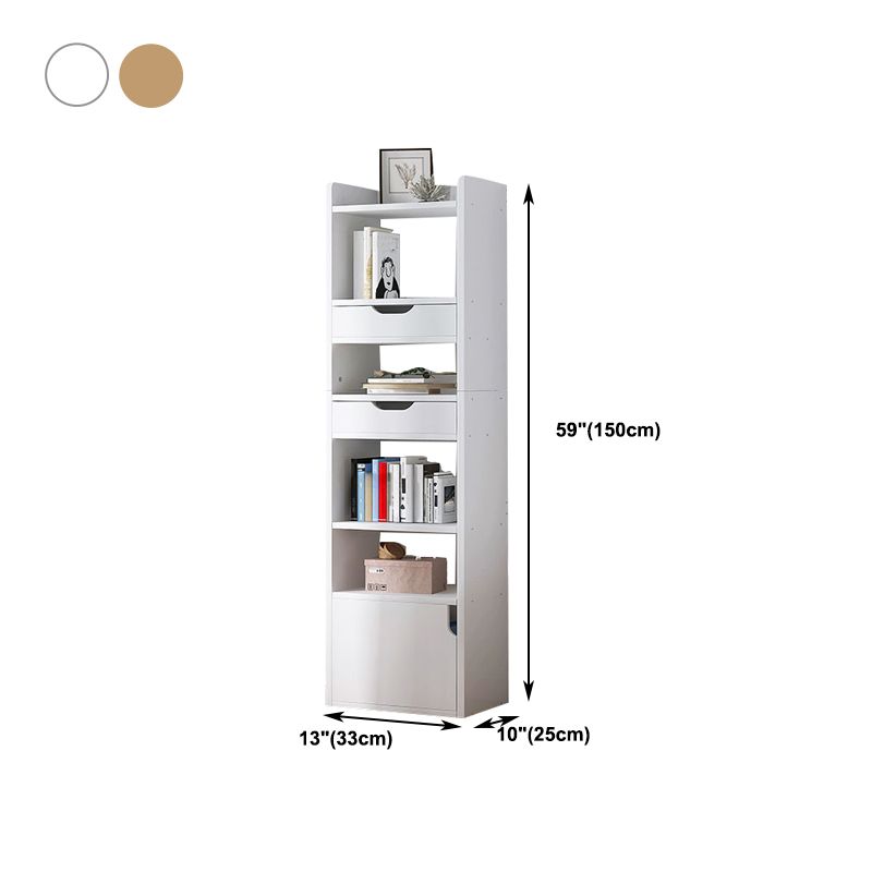 Multiple Colors Modern Style Bookshelf Engineer Wood Bookcase