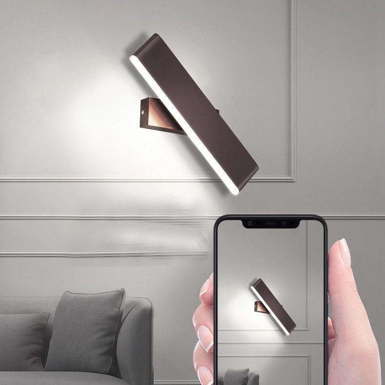 Modern Style LED Wall Lamp Minimalist Rotatable Wall Light Sconce for Bedroom