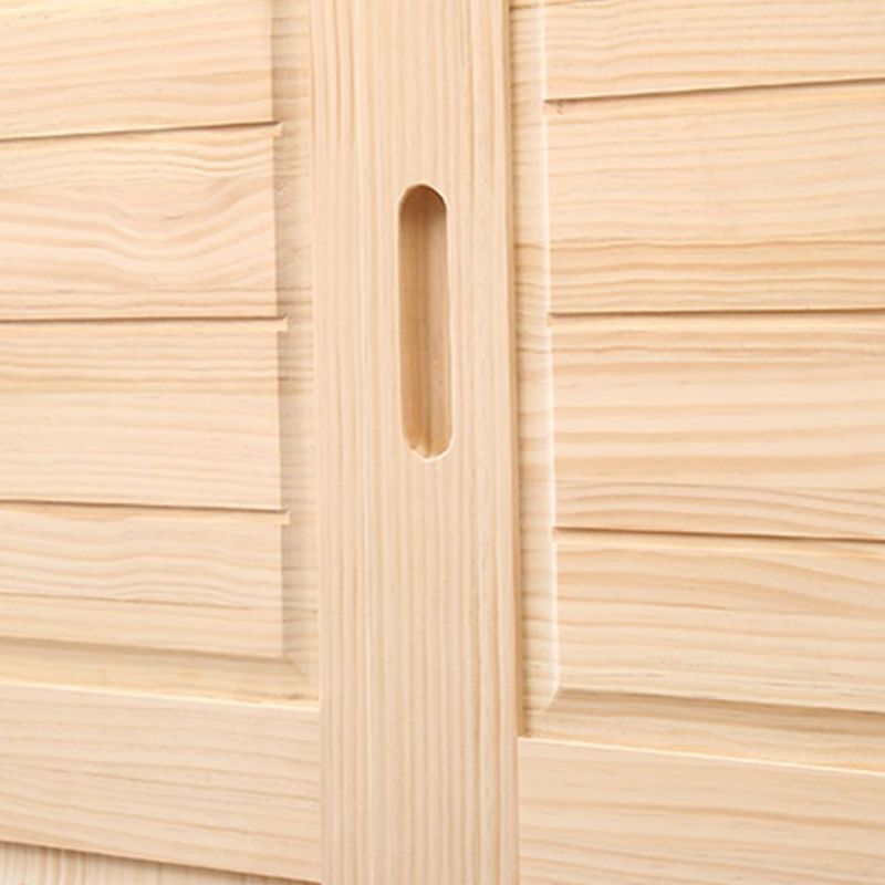 Urban Brown Kids Closet 1-Drawer Wooden High Gloss Coat Locker