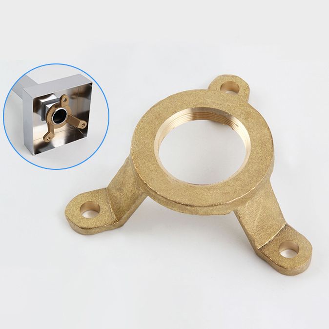 Floor Mounted Copper Freestanding Tub Filler High Arc Freestanding Faucet with Hose