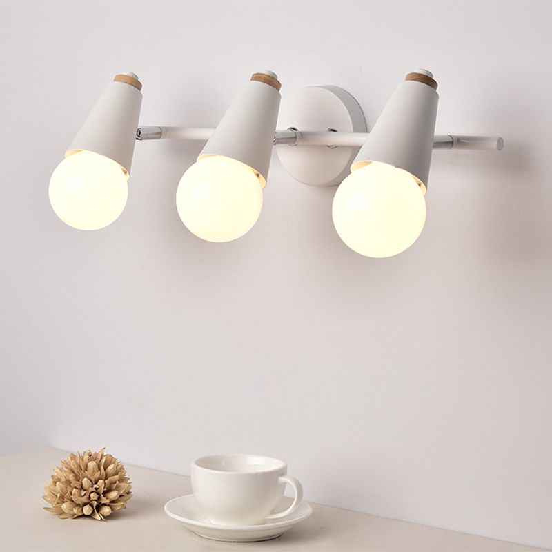 Modern Style Unique Shape Wall Sconce Metal Multi Light Wall Lighting for Bedroom