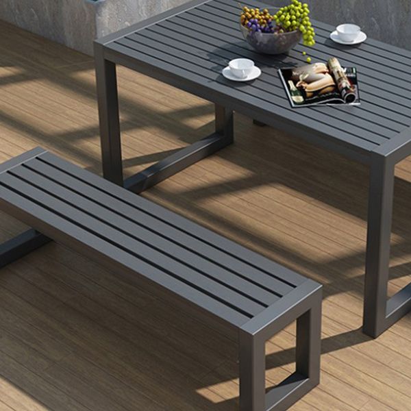 Rectangle Dining Table Industrial 29.52" High Brown Wood Table