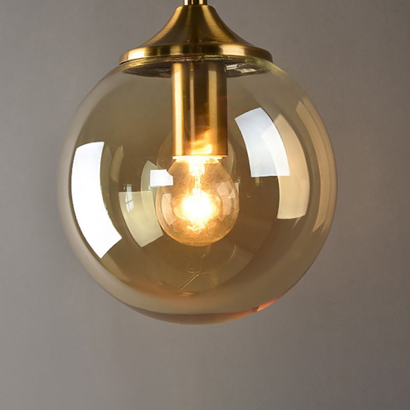 Postmodern Glass Wall Lighting Fixture Global Wall Mount Lamp for Living Room