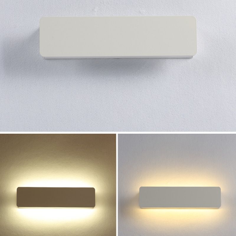 Lámpara de estilo moderno accesorios de iluminación blanca/negra con sombra acrílica para dormitorio