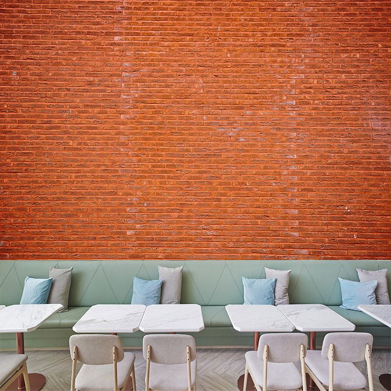 Industrial Style Brick Wall Covering Mural Stain Resistant, Customized Size