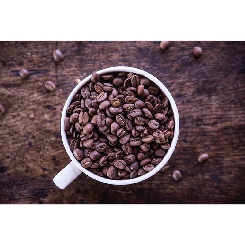 Roasted Coffee Beans Modernist Wall Covering for Coffee Shop, Moisture Resistant