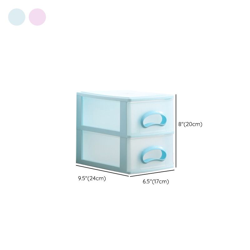 Drawers Filing Cabinet Contrast Color Plastic Vertical Filing Cabinet