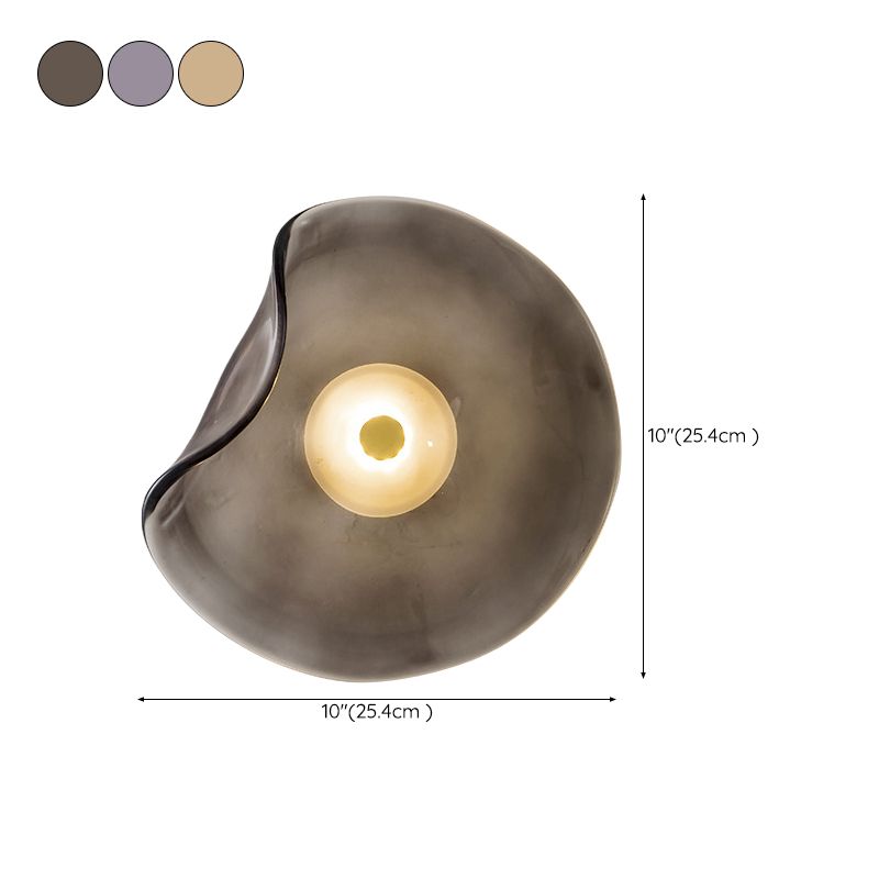 Modern Unique Shape Wall Mounted Light 1 Light Flush Mount Wall Sconce