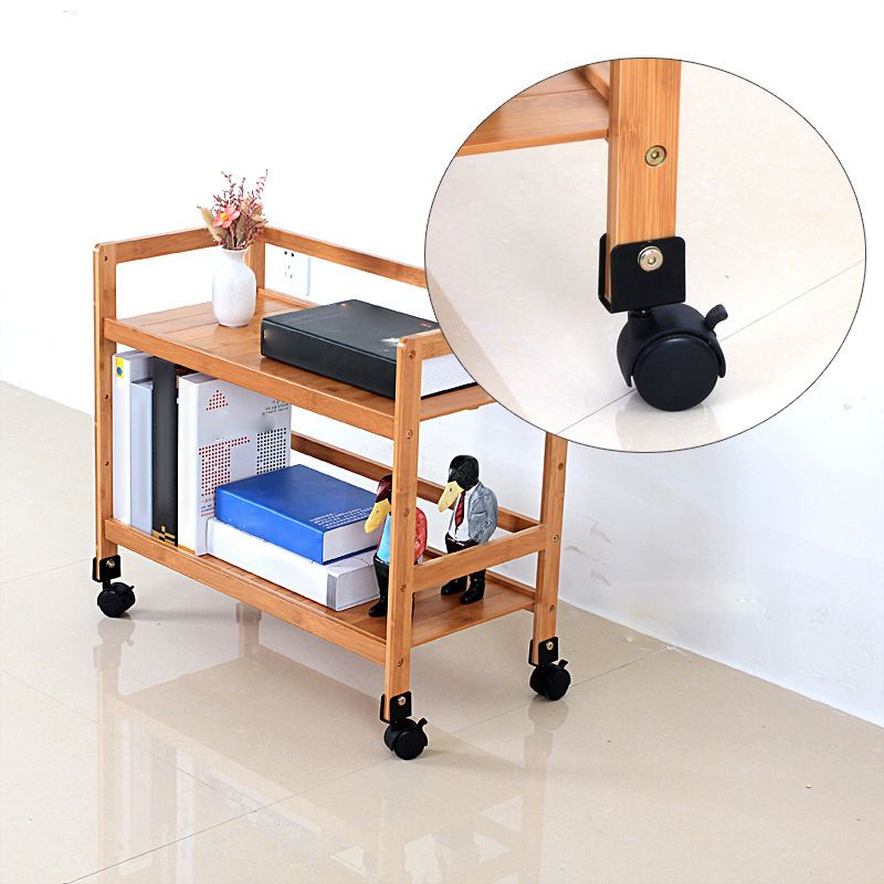 Brown Color Modern Style Bookshelf Bamboo Bookcase for Study Room