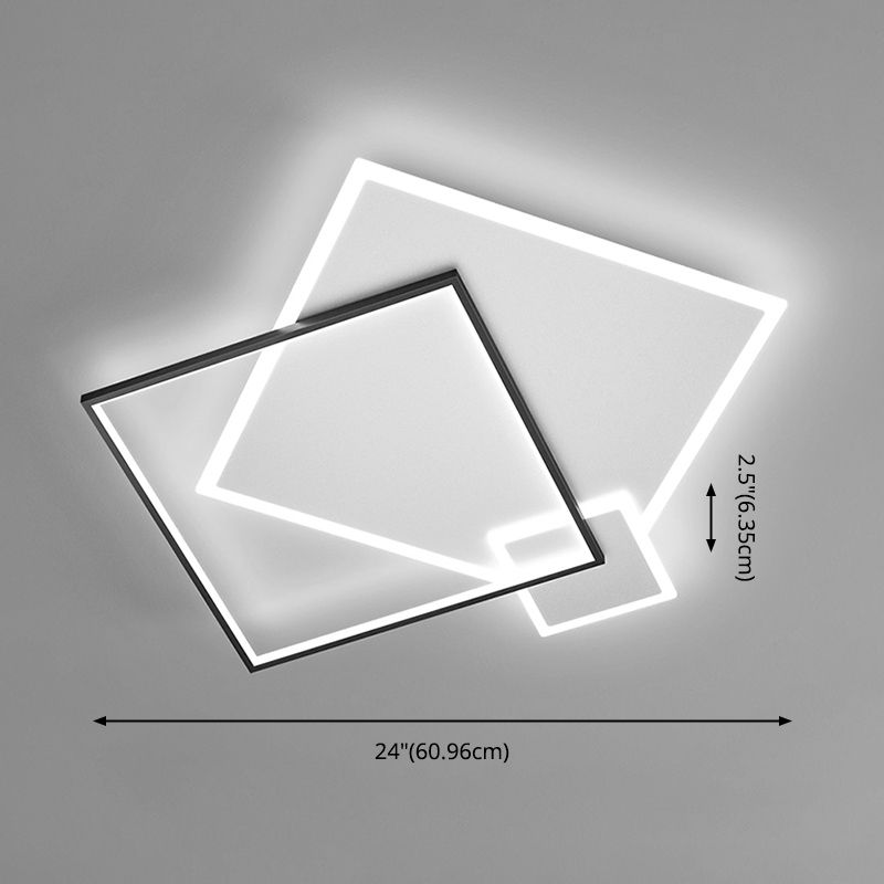 Luz montada en el techo geométrica del montaje empotrado del metal LED del minimalismo para el dormitorio