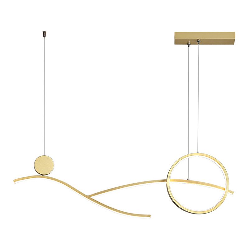 Ring Island Lighting Fixtures Acrylic Modern Simplicity Island Lighting Ideas for Restaurant