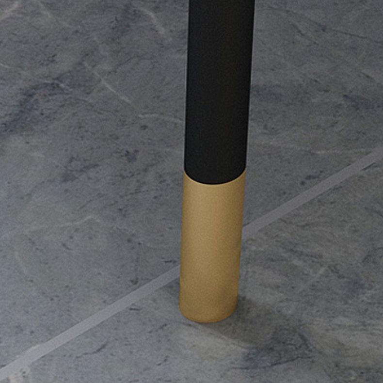 Glam Slate Coffee Table 4 Legs Rectangular Cocktail Table for Home