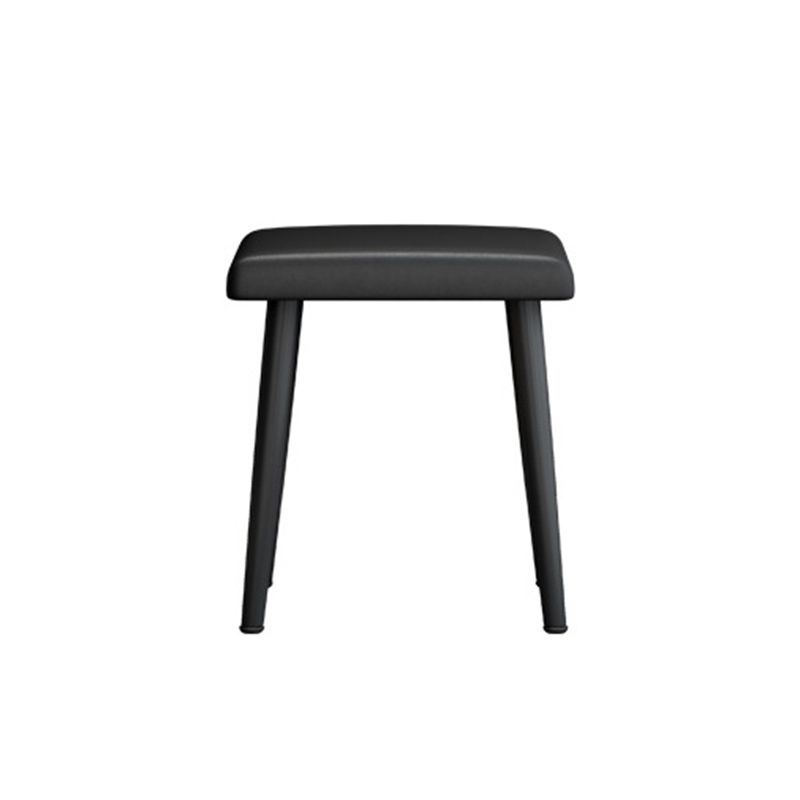 Contemporary Stone Top Vanity Metal Vanity Stool Set with 2 Drawers