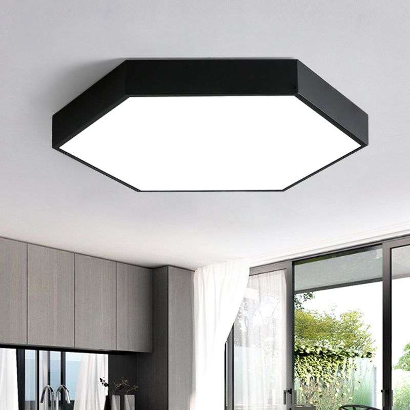 Hexagonal Flush Mount Light Fixture Modern Style Acrylic LED Flush Ceiling Light Fixture