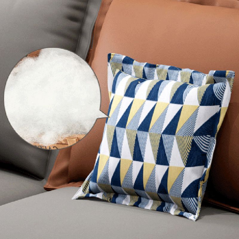 129.92" D x 70.86" W x 35.43" H Faux Leather Square Arm Sofa with Bolster Pillows