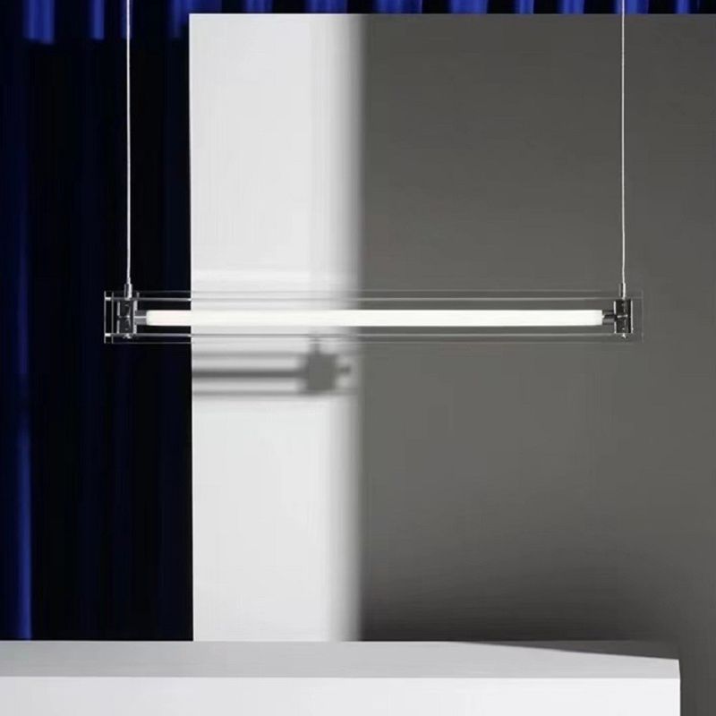 Clear Glass Ceiling Pendant Light Modern LED Kitchen Island Fixture