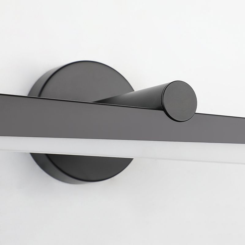 Minimalisme 1-Light LED Murce Murce Metal Mur Linet Mur moulé pour la salle de bain