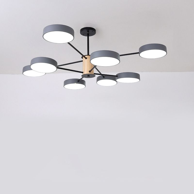 Éclairage de lustre ramifiant nordique LED de salon en acrylique LED Plafond