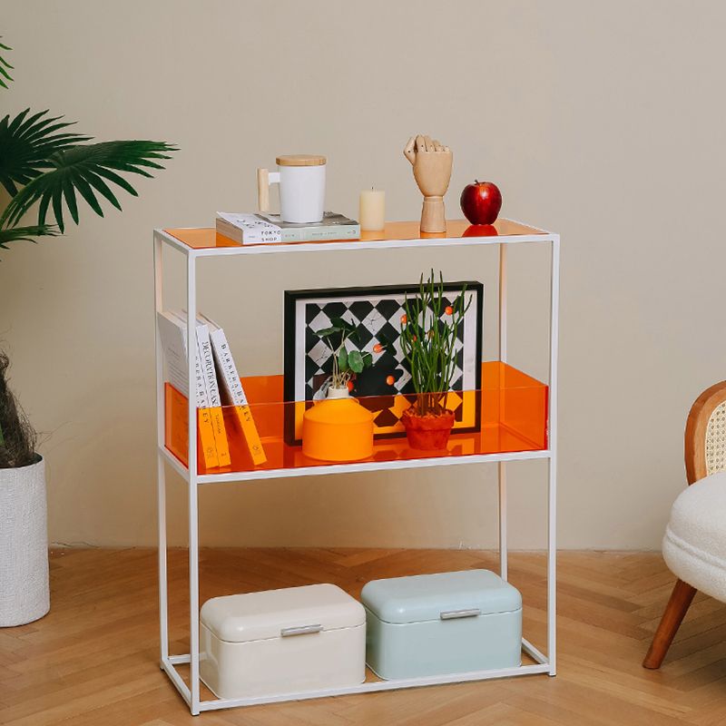 10" Wide Contemporary Shelf Bookcase Acrylic Open Back Bookcase