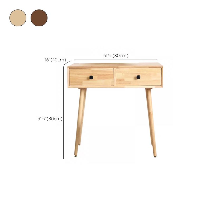 Contemporary Solid Wood Make-up Vanity Home Vanity Desk with Mirror