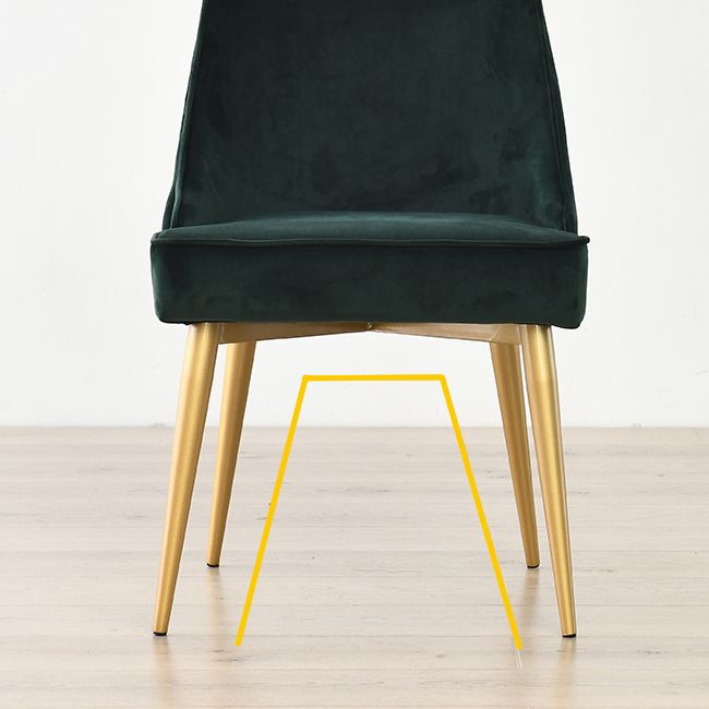 Sedia da ristorante imbottita glam sedia da pranzo con finitura opaca