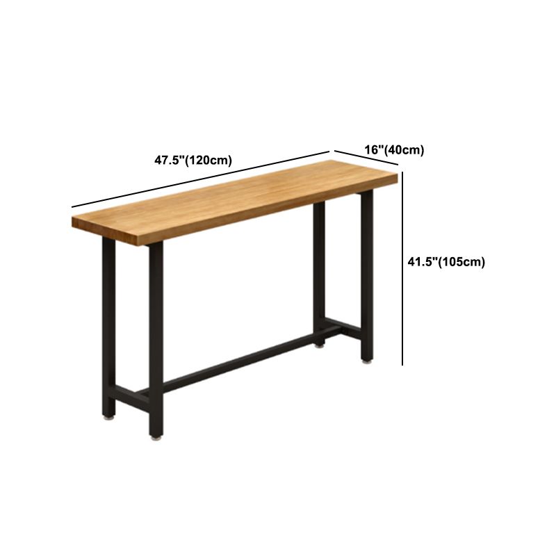 Modern 1/7 Pieces Bar Table Set Rectangle Wood Counter Table with for Milk Tea Shop