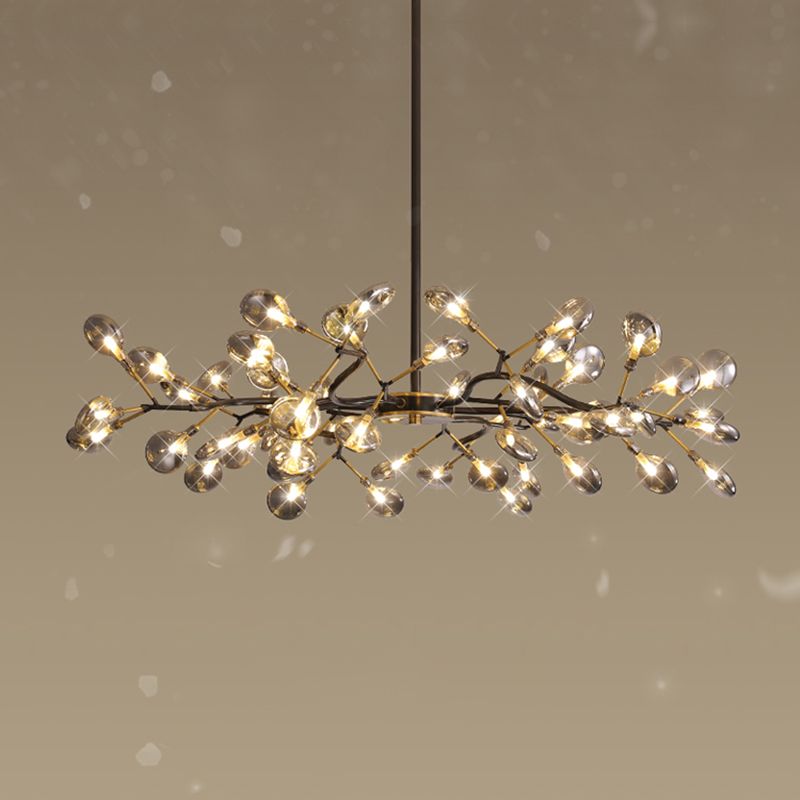 Noordse stijl vuurvliegjes eiland verlichting armatuur metaal woonkamer eiland hanger licht licht