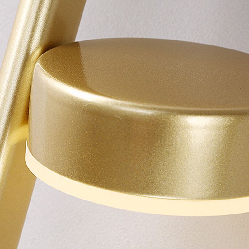 3-Light Contemporary White/Black Wall Mounted Sconce Metal Wall Light for Bedroom