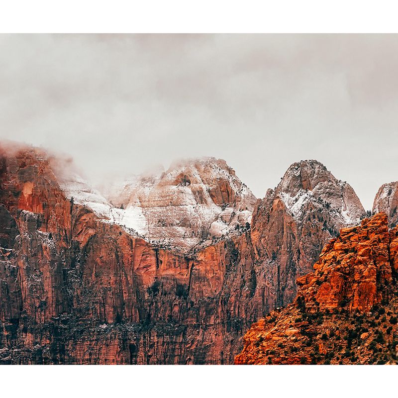 Mountain Mural Decal Decorative Wallpaper Customized Wall Covering for Sitting Room