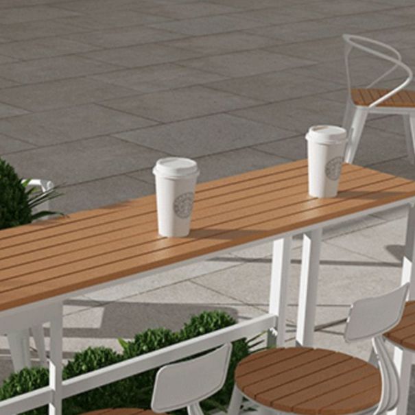 Modern Engineered Wood Pub Table Set 1/2/5 Pieces Rectangle Trestle Counter Set