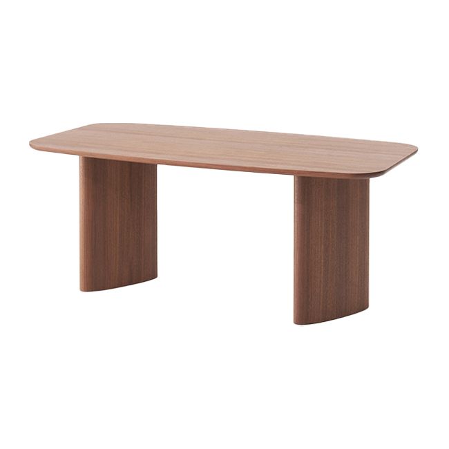 Solid Wood Contemporary Rectangle Table Pine Wood Top Table for Dining Room